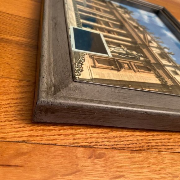 8 x 10 in Photo Picture Frame Grey Wood - Picture 2 of 2